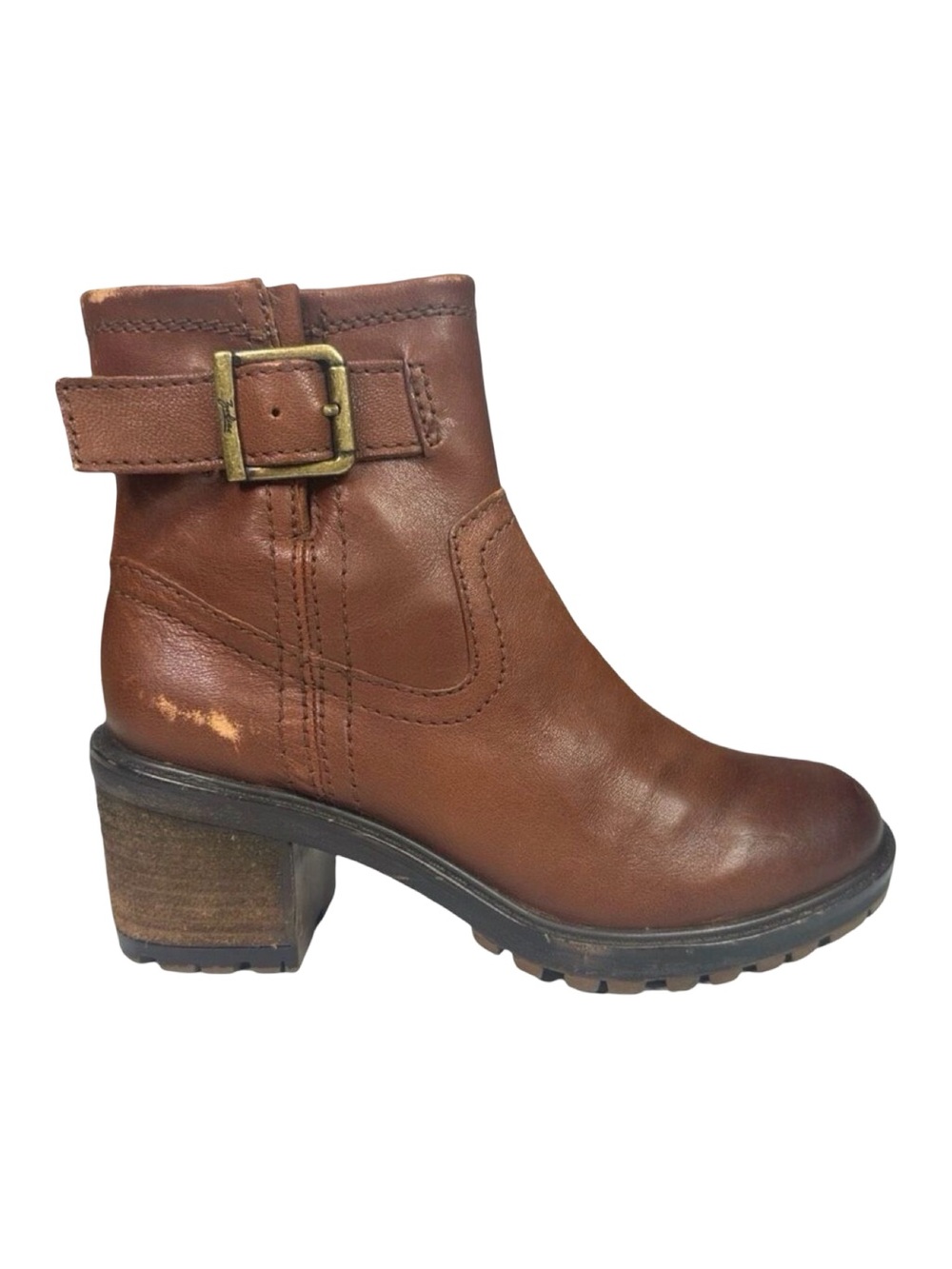 Zodiac Gannet Lug Sole Booties - Size 6 - Cognac